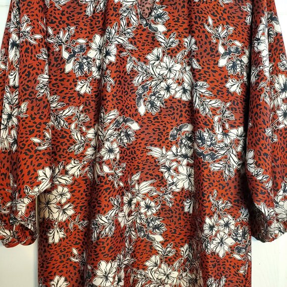 Amanda Uprichard Cheetah Leopard Floral Satin Mini Dress - Picture 4 of 10